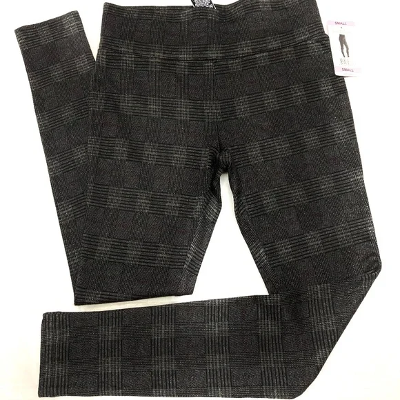 NWT Tahari Window Pane Glen Plaid Leggings - Picture 1 of 5